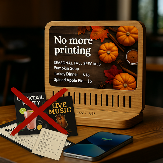 No More Printing: Go Digital with Yodeck Smart Displays